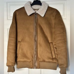 Zara Faux Suede and Faux Shearling Jacket for Men (New with tags on) Size XL